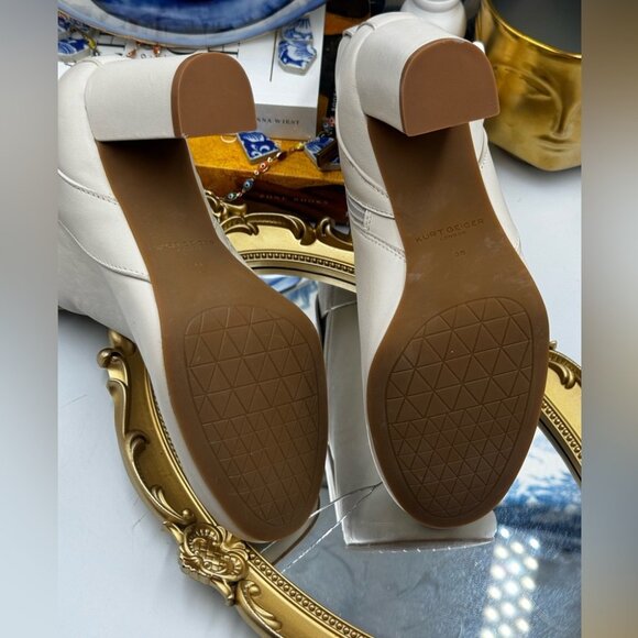 🆕 KURT GEIGER LONDON 🧿 NWOT Mayfair Ankle Boot, Bone - Sz 36 - Picture 13 of 15